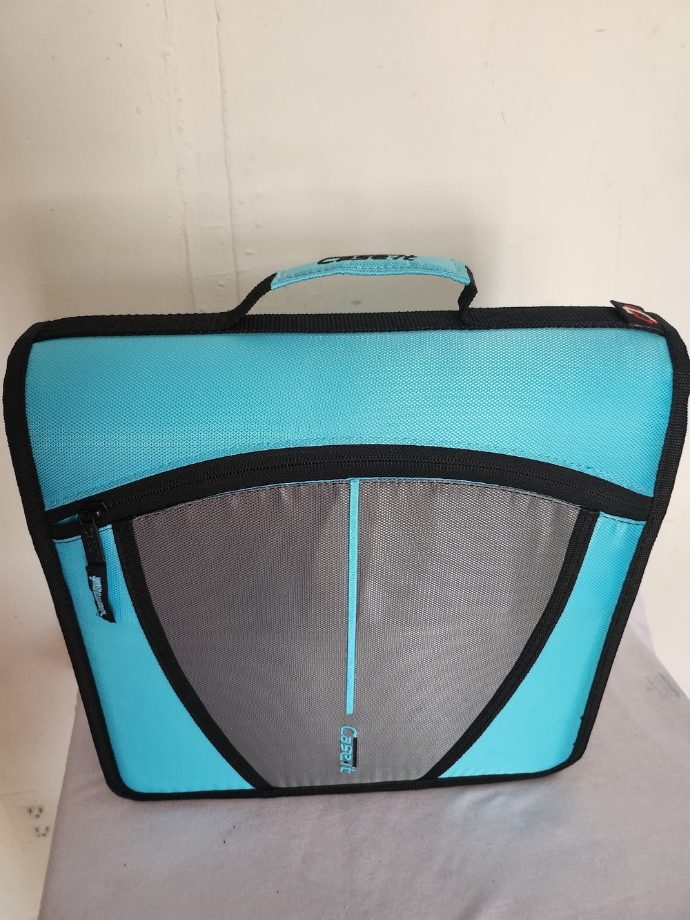 Case-it 3" Binder turquoise, gray and black